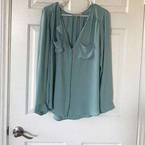 🎉CLOSET CLEAR OUT🎉 Flowy Blue Blouse by Loft