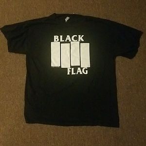 Black flag punk tee