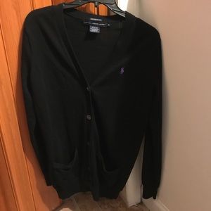 Black polo cardigan