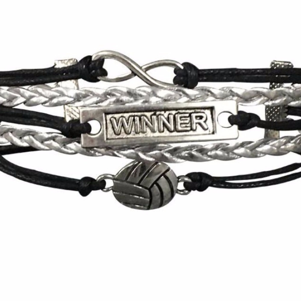 Girls Volleyball Bracelet, Volleyball Jewelry