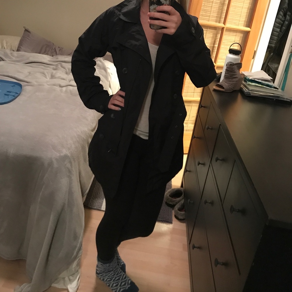 North Face trench coat rain jacket