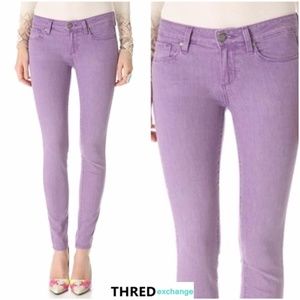 PAIGE VERDUGO Ultra Skinny Jeans Sz 28 PURPLE