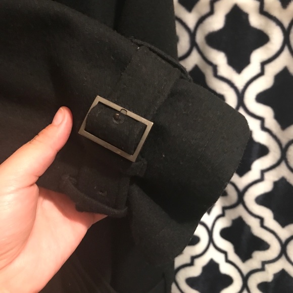 Calvin Klein black pea coat - Picture 2 of 8
