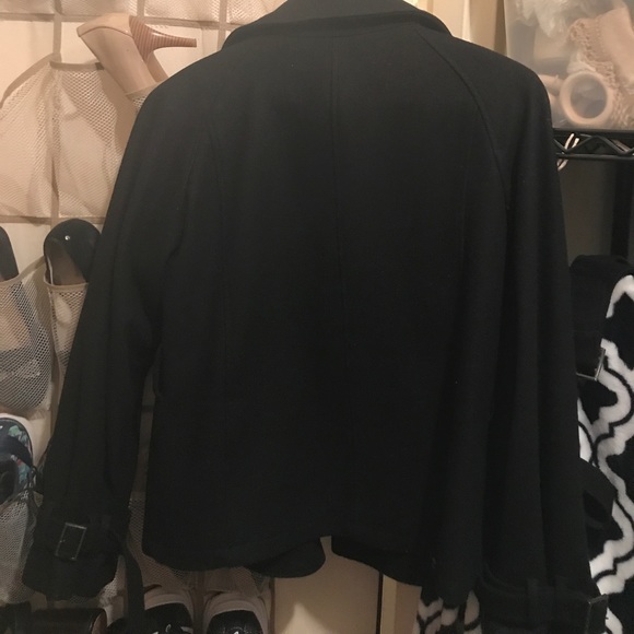 Calvin Klein black pea coat - Picture 8 of 8