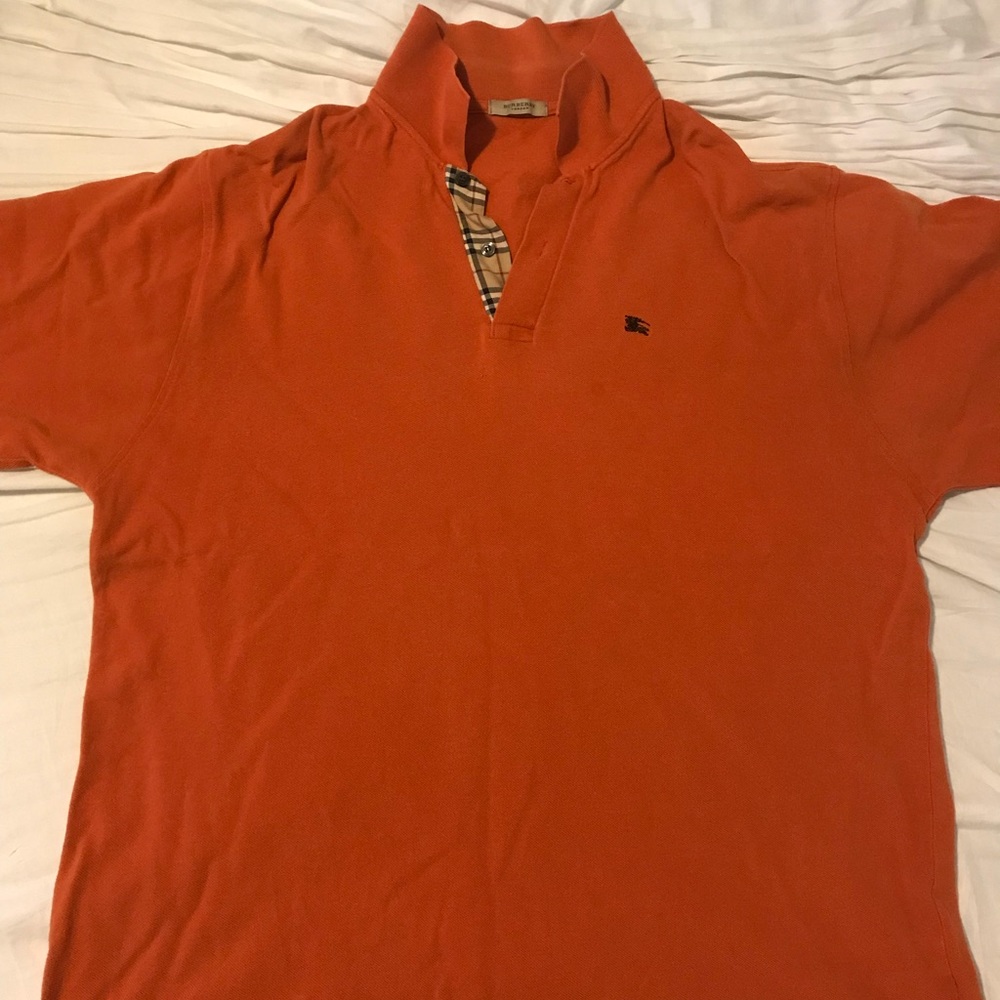 XXL Orange Burberry polo