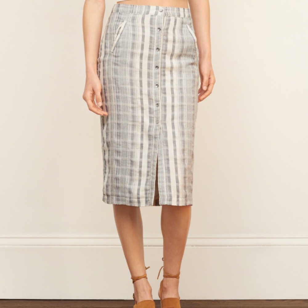 Striped Pencil Skirt