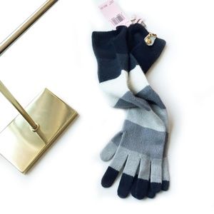STRIPED JUICY COUTURE WINTER GLOVES