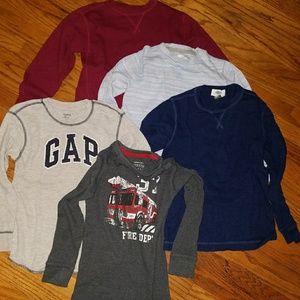 Boys GUC 6/7 Long Sleeve Thermal Lot of 5