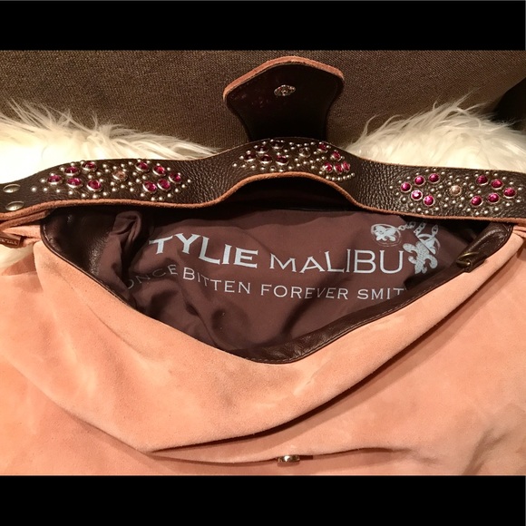 TYLIE MALIBU Light pink suede hobo - Picture 2 of 8