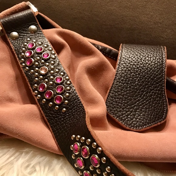 TYLIE MALIBU Light pink suede hobo - Picture 3 of 8