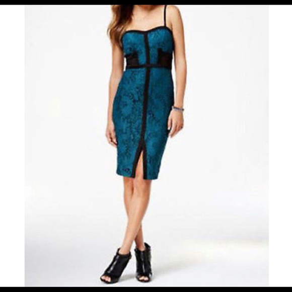 SOLD - Material Girl Lace  Body Con Dress Medium - Picture 1 of 6
