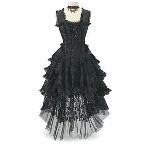Black Gothic Corset Dress