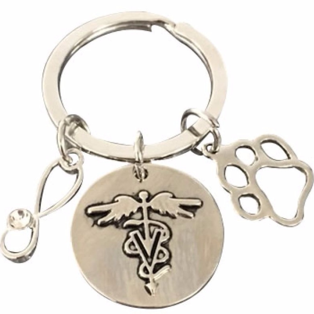 Veterinarian Keychain, Veterinary Technician Gifts