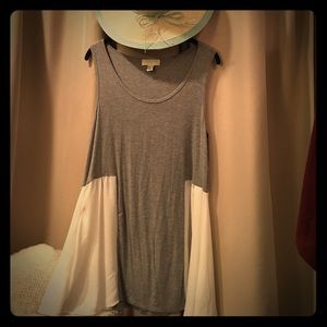Jersey grey and rayon top