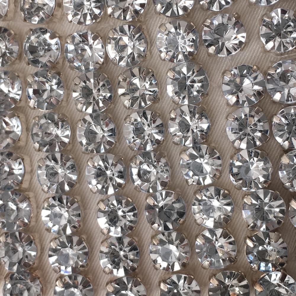 KATE SPADE NY Francoise Rhinestone Crystal Stud Embellished Top, Black & Cream - Picture 3 of 4