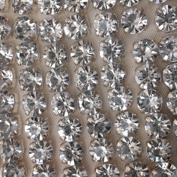 KATE SPADE NY Francoise Rhinestone Crystal Stud Embellished Top, Black & Cream - Picture 3 of 4