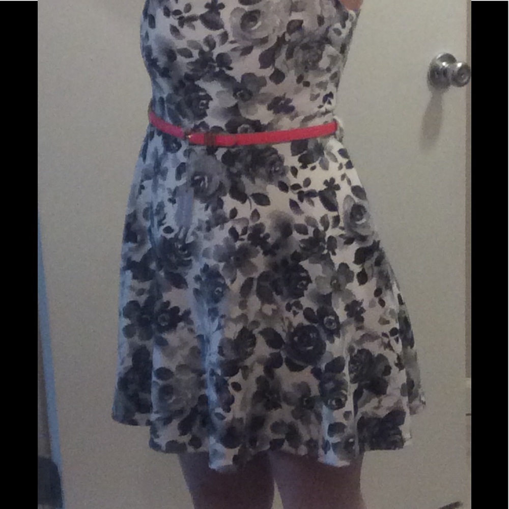 Black and white dress