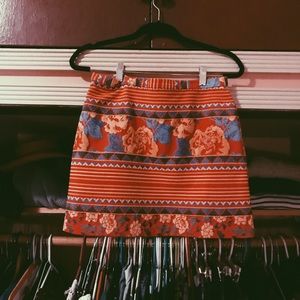 RARE Topshop Embroidered Miniskirt