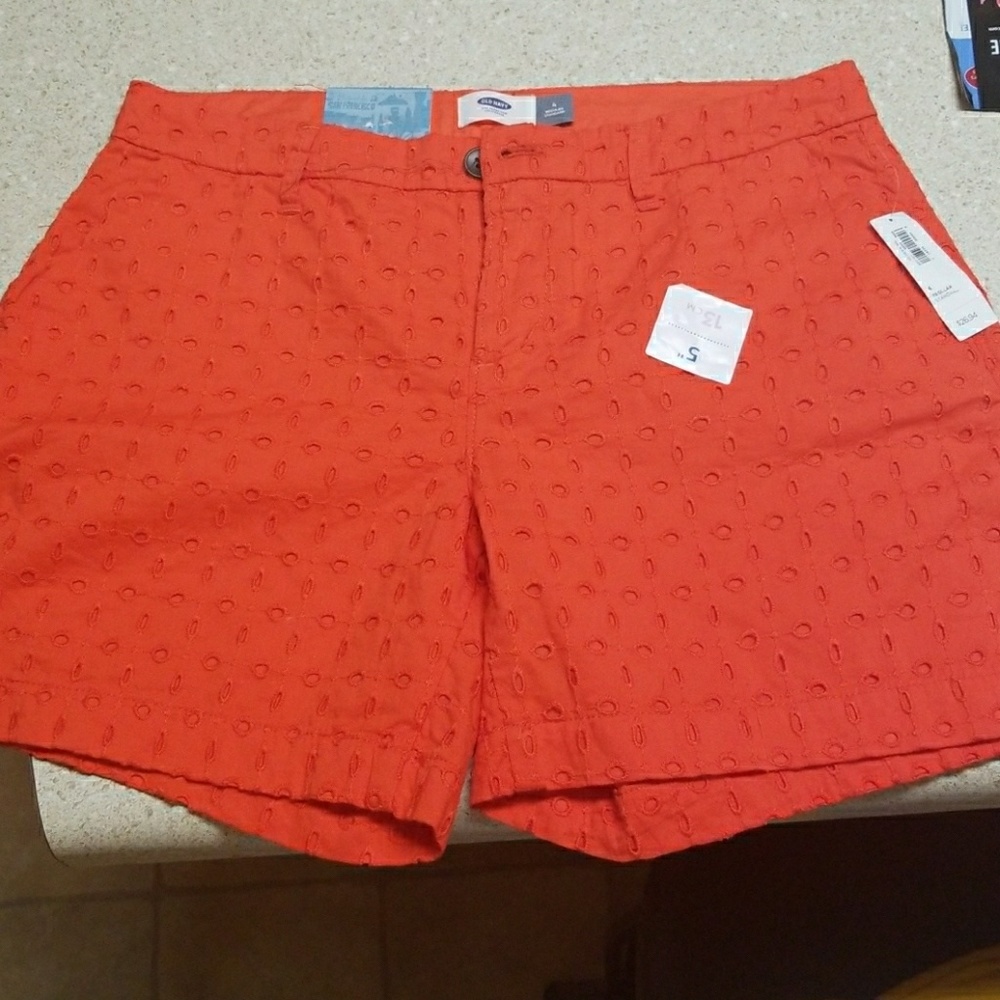 Orange Old Navy shorts sz 4