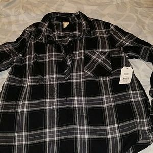 Plaid shirt 100% cotton