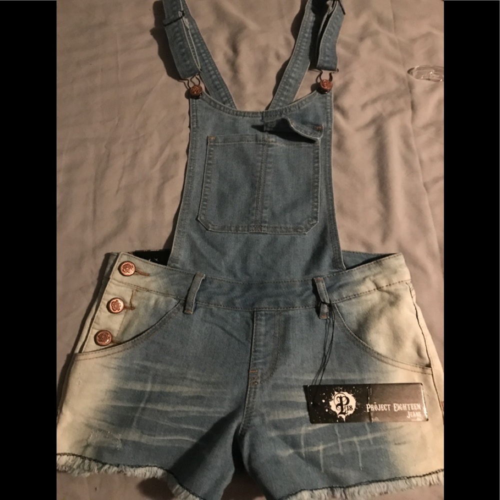 Brand New Overalls that are hip cut shorts