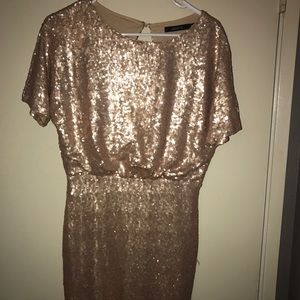 Rose Gold Sequin Dress