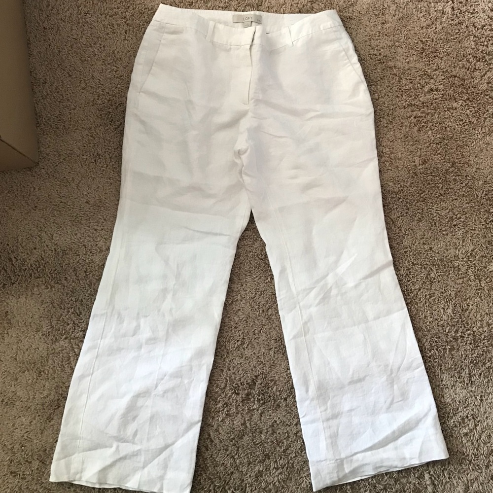 White linen Pants-New with Tags