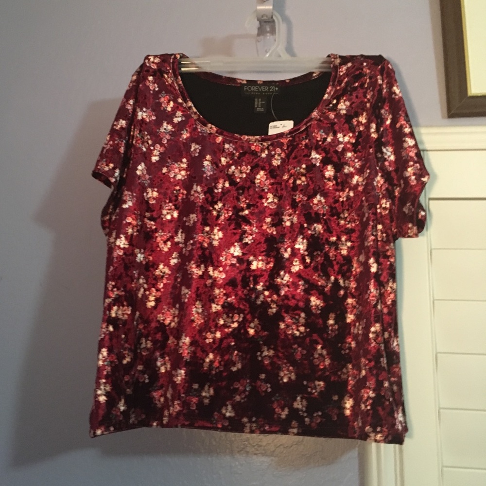 Red Velvet Crop Top