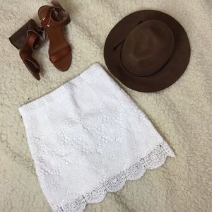 Zara TRF crochet lace skirt XS