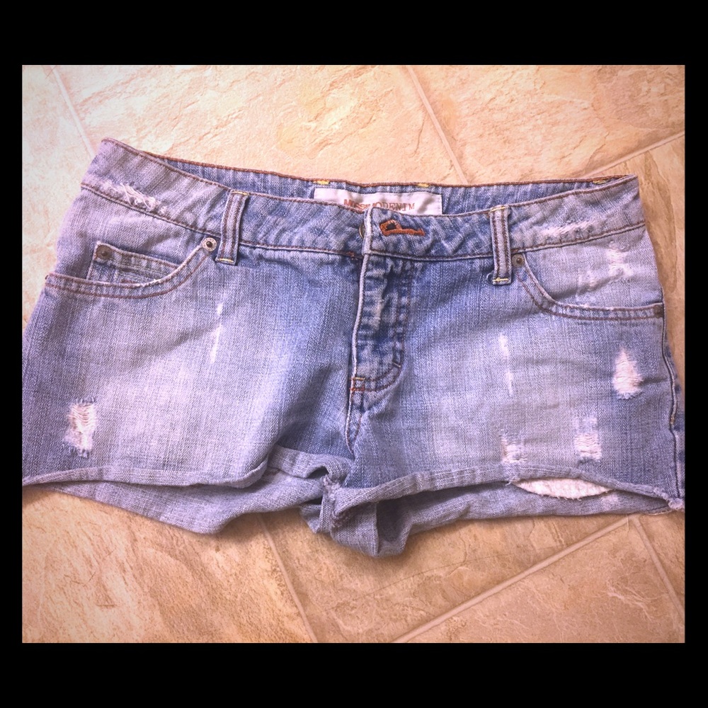 Denim shorts