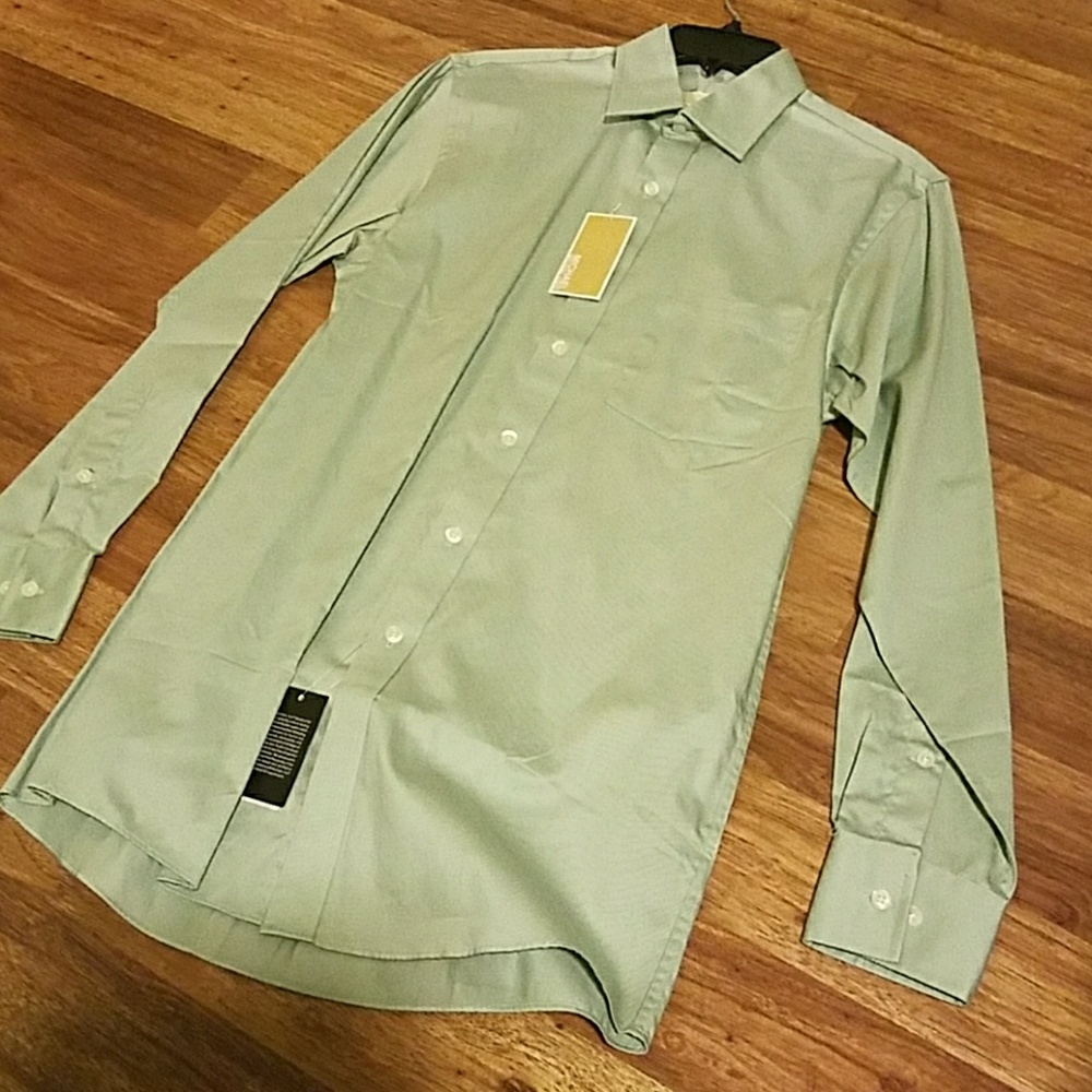 Michael Kors Green sz 14.5  32/33 Shirt