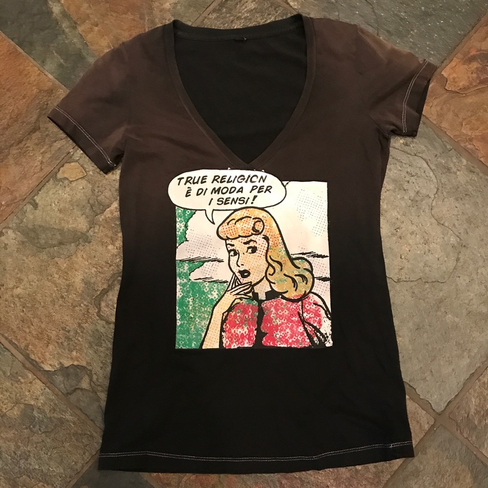 True Religion V-Neck Top