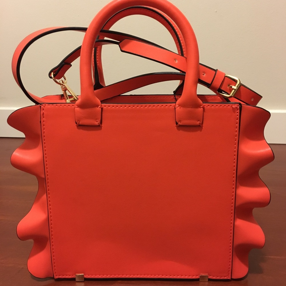 Zara Frilled Orange Bag