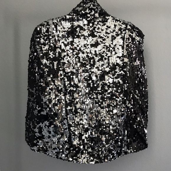 Sequin Cape Blazer - Picture 8 of 8