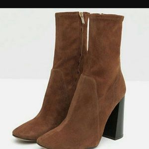brown sock bootie