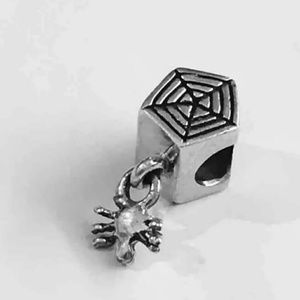 Carlos Beiogi STERLING SILVER Spiderweb Charm Bead
