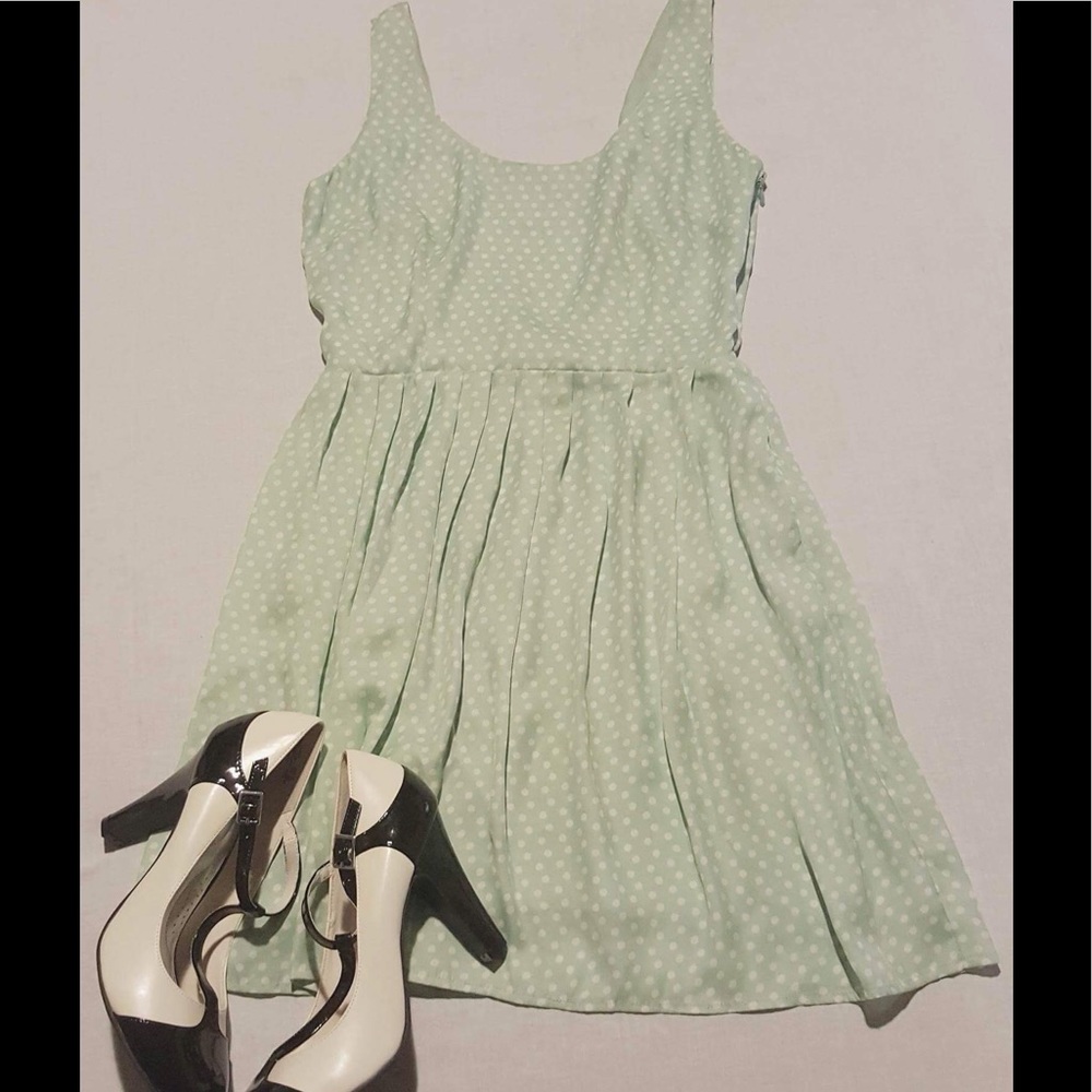 BB Dakota Mint Polka Dot Dress 