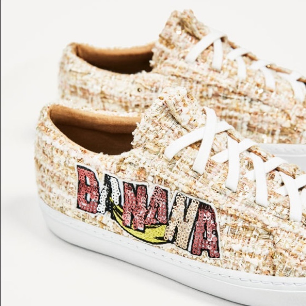 ZARA FABRICS PLIMSOLLS SNEAKERS