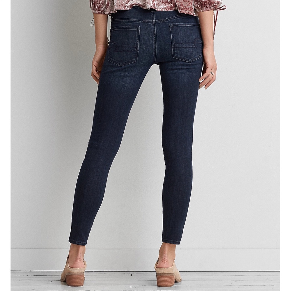 american eagle • dark indigo jegging - Picture 3 of 8