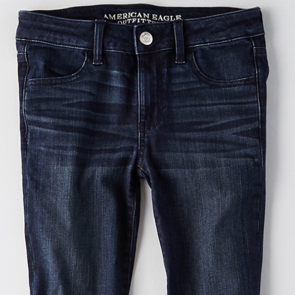 american eagle • dark indigo jegging - Picture 4 of 8
