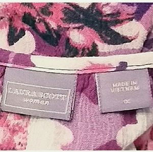 Karen Scott Tops - Laura Scott Woman Floral Button Down Top Size 1X Karen Scott Tops - Laura Scott Woman Floral Button Down Top Size 1X