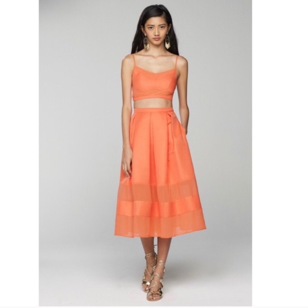 {Banana Republic.Timo Weiland}coral pleated skirt