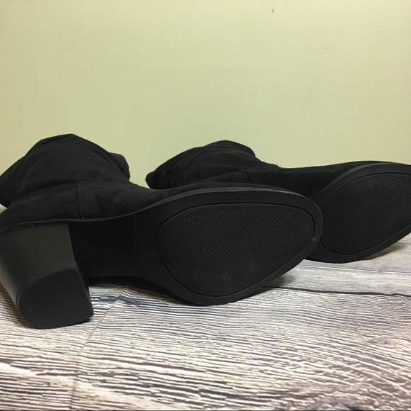 Black Suede Boots - Picture 5 of 6