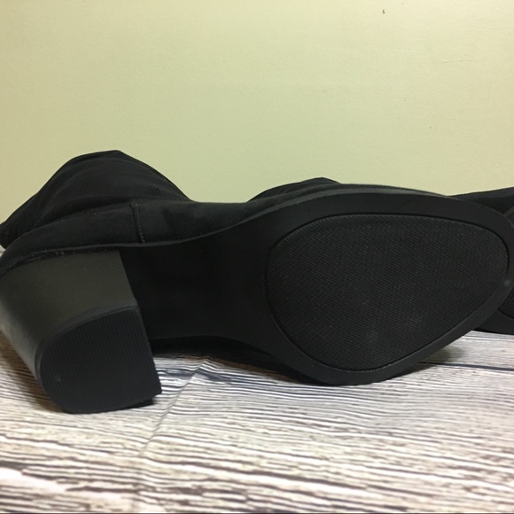 Black Suede Boots - Picture 6 of 6