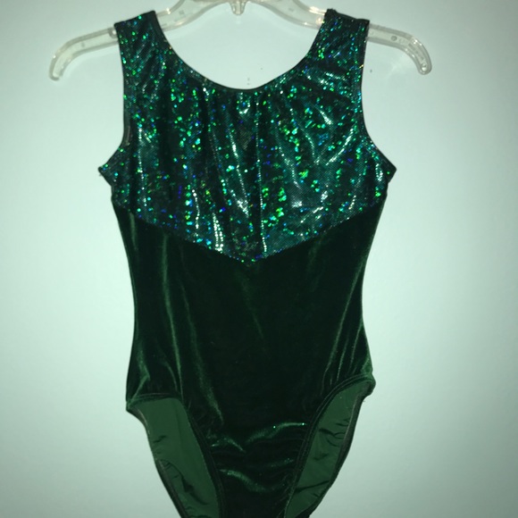 emerald green leotard