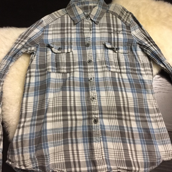 *FIRM! PLAID BUTTON DOWN - Picture 2 of 4