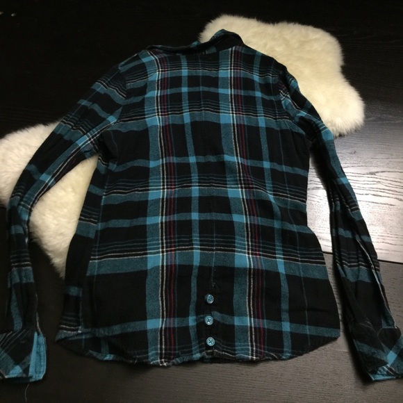 *FIRM! PLAID BUTTON DOWN - Picture 4 of 5