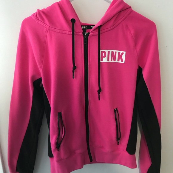 PINK Victoria's Secret Tops - Pink FullZip Hoodie