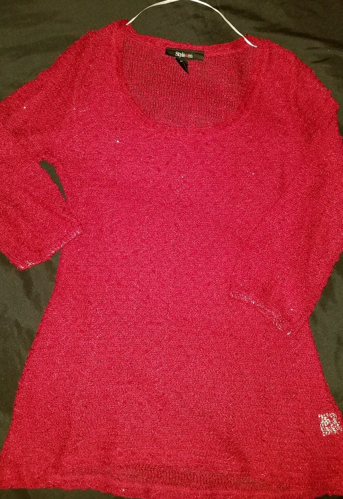 Red lightweight sweater