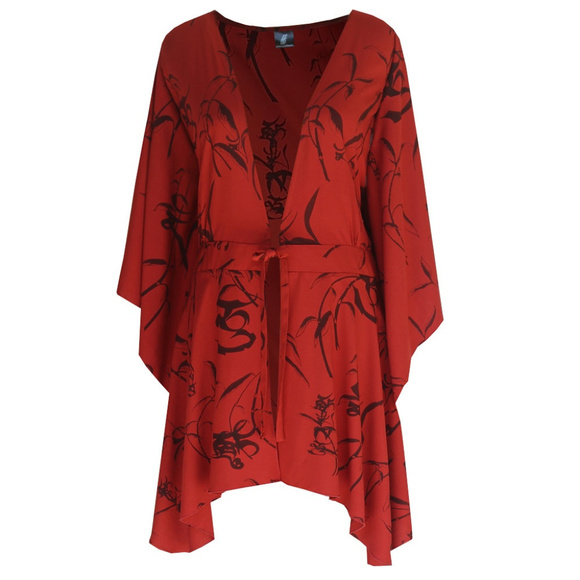 Fashion Fulfillment Tops - Plus Size Tunic Cardigan with Kimono Sleeve